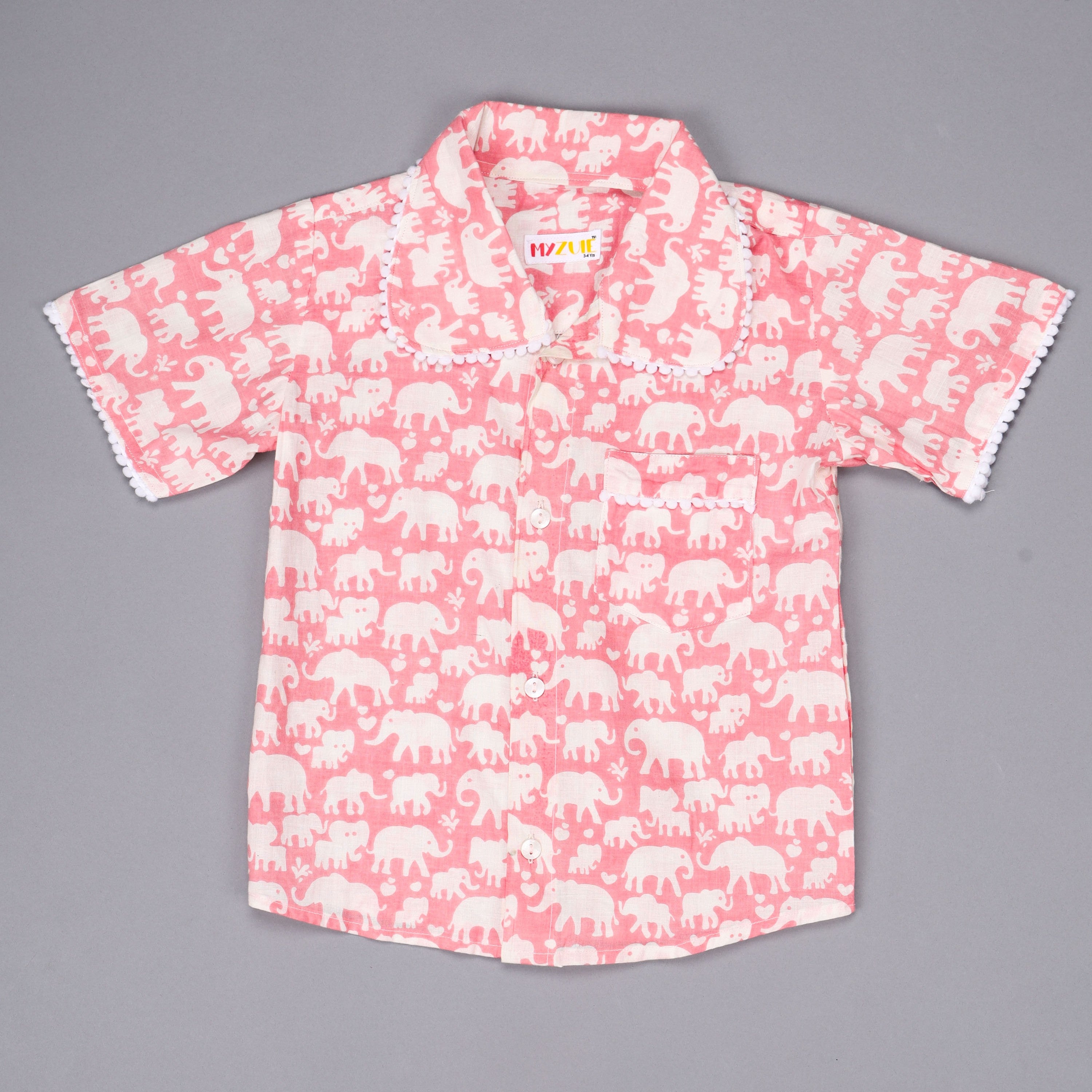 Girls Pink Elephant Play Set