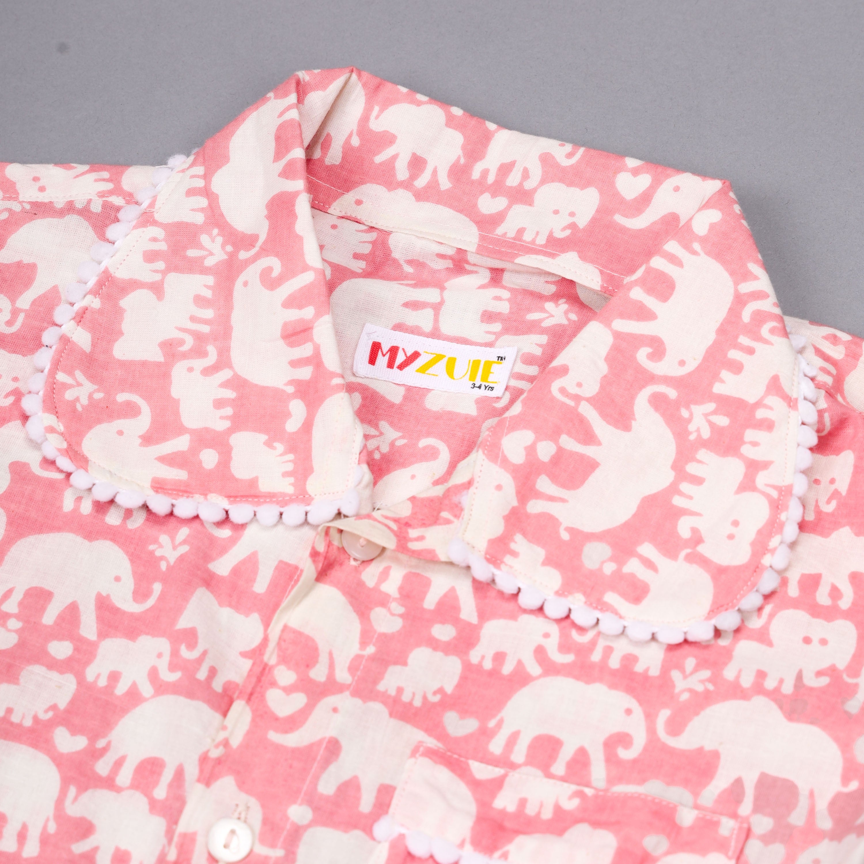 Girls Pink Elephant Play Set