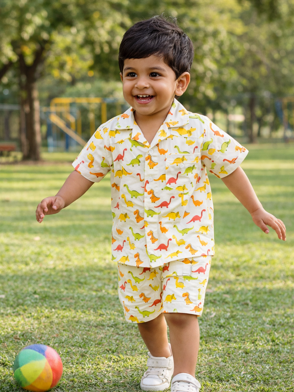 Dino Kids Shorts Set