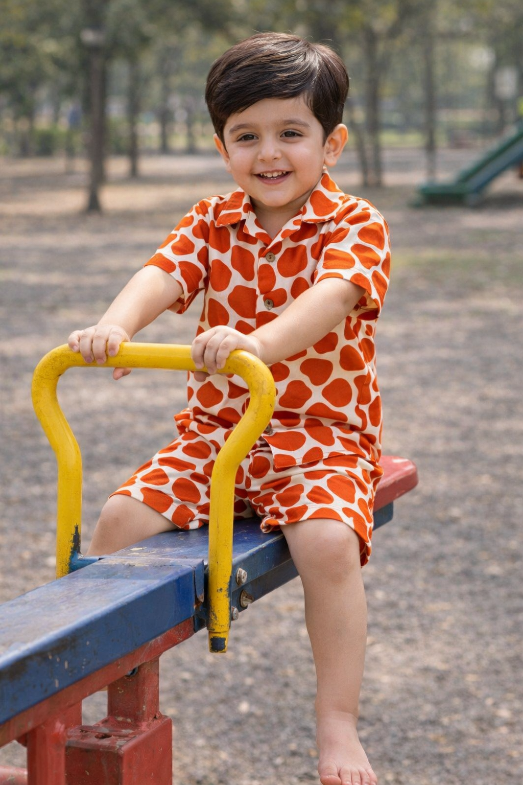 Giraffe Spots Flex Kids Shorts Set