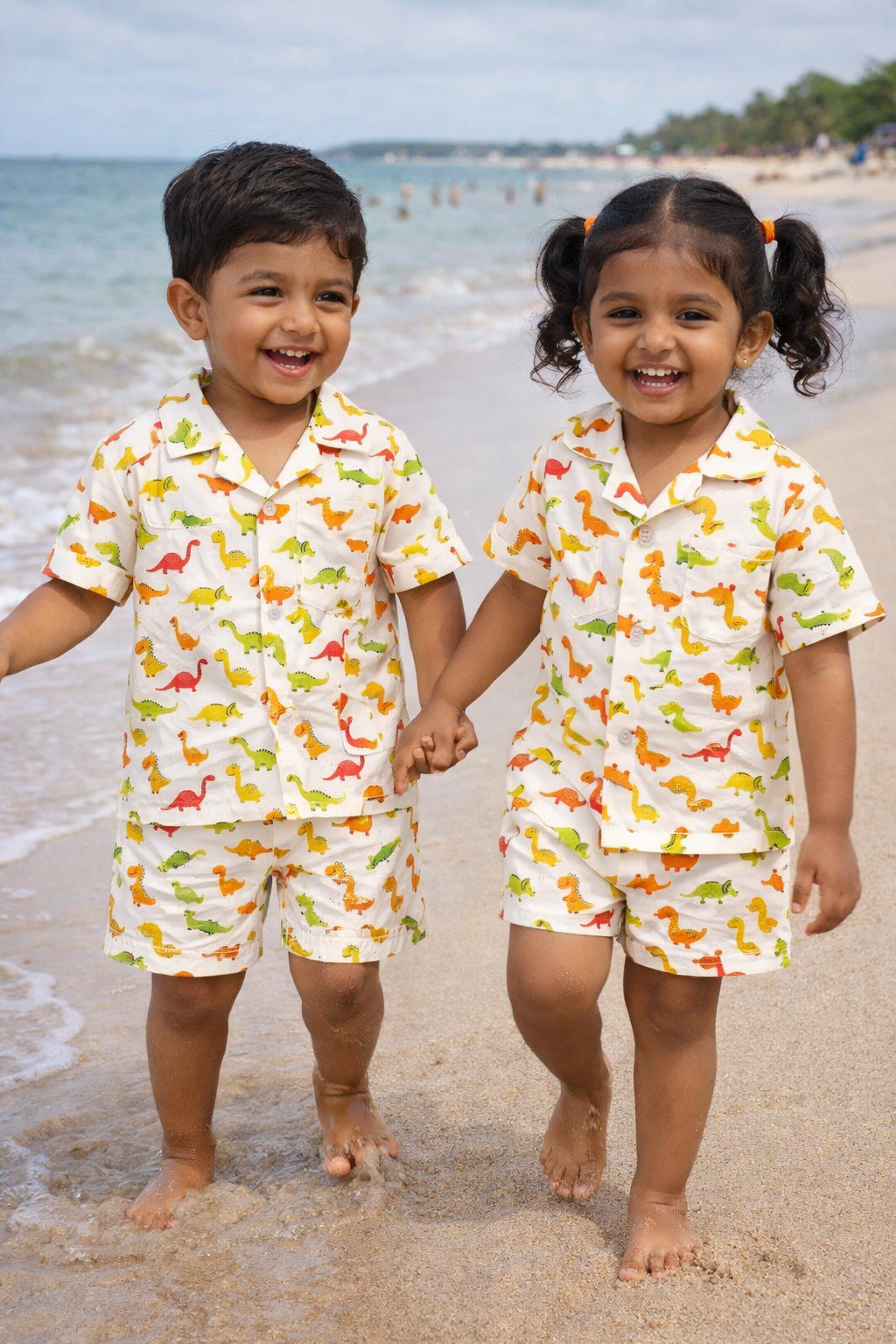 Dino Kids Shorts Set