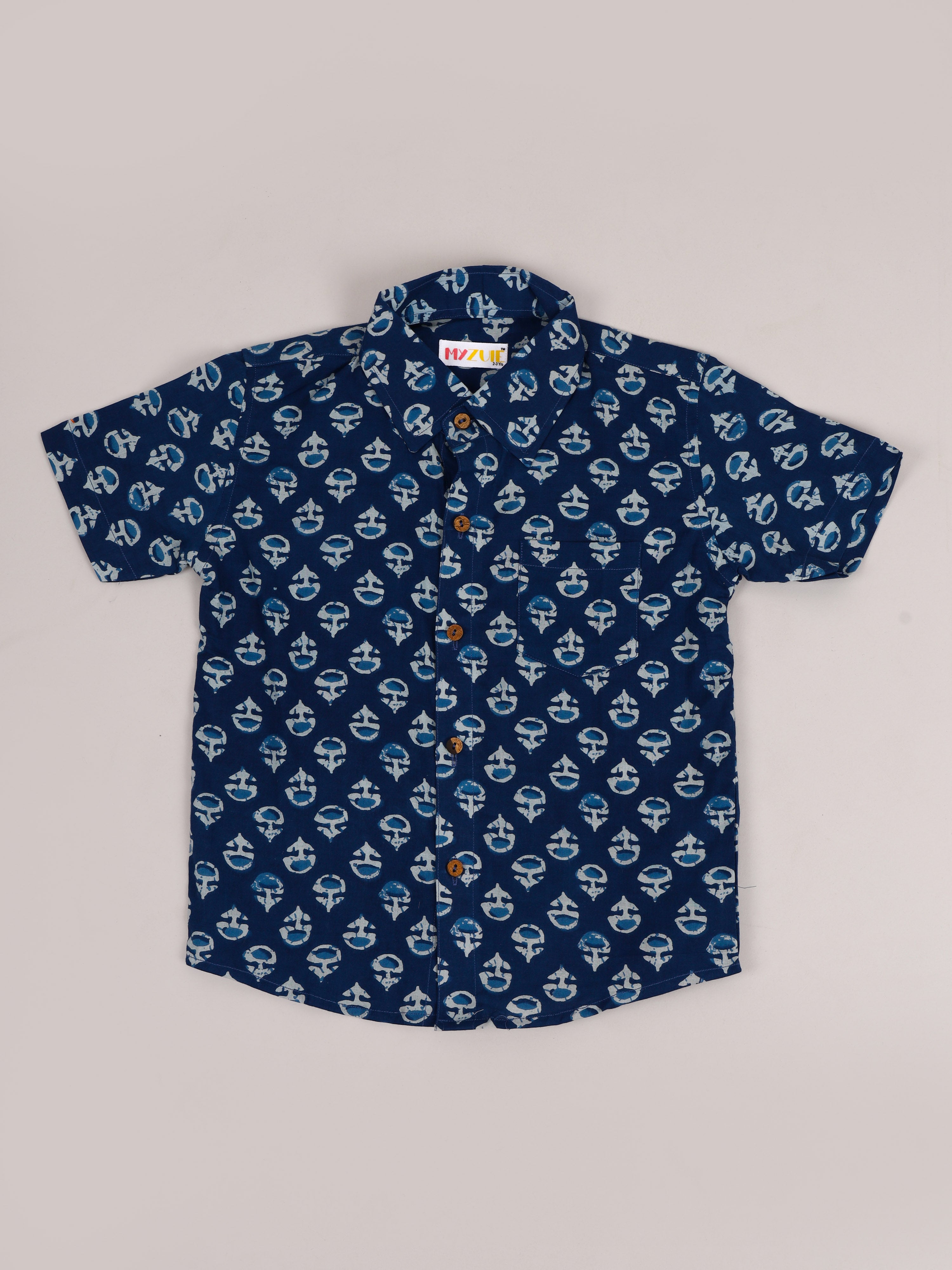 Boys Indigo Shorts Set