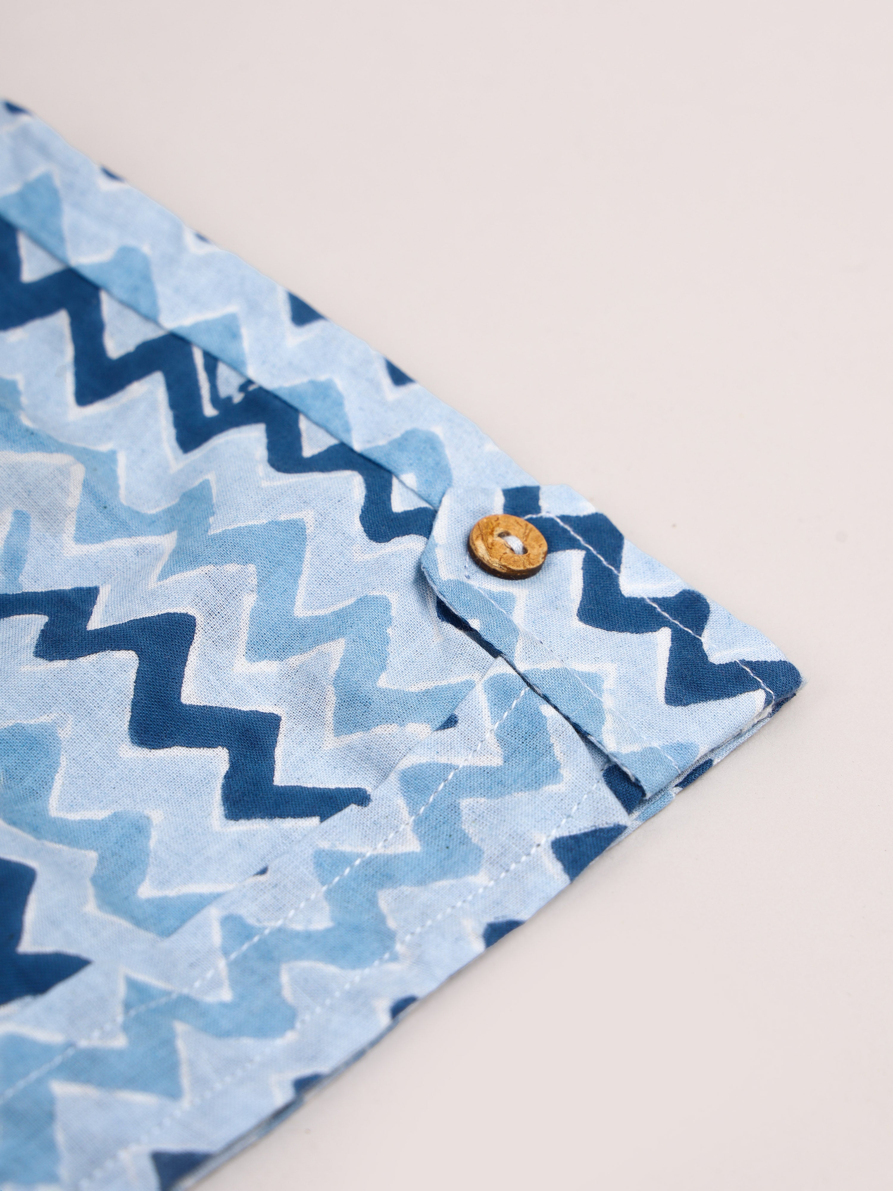 Boys Indigo Shorts Set