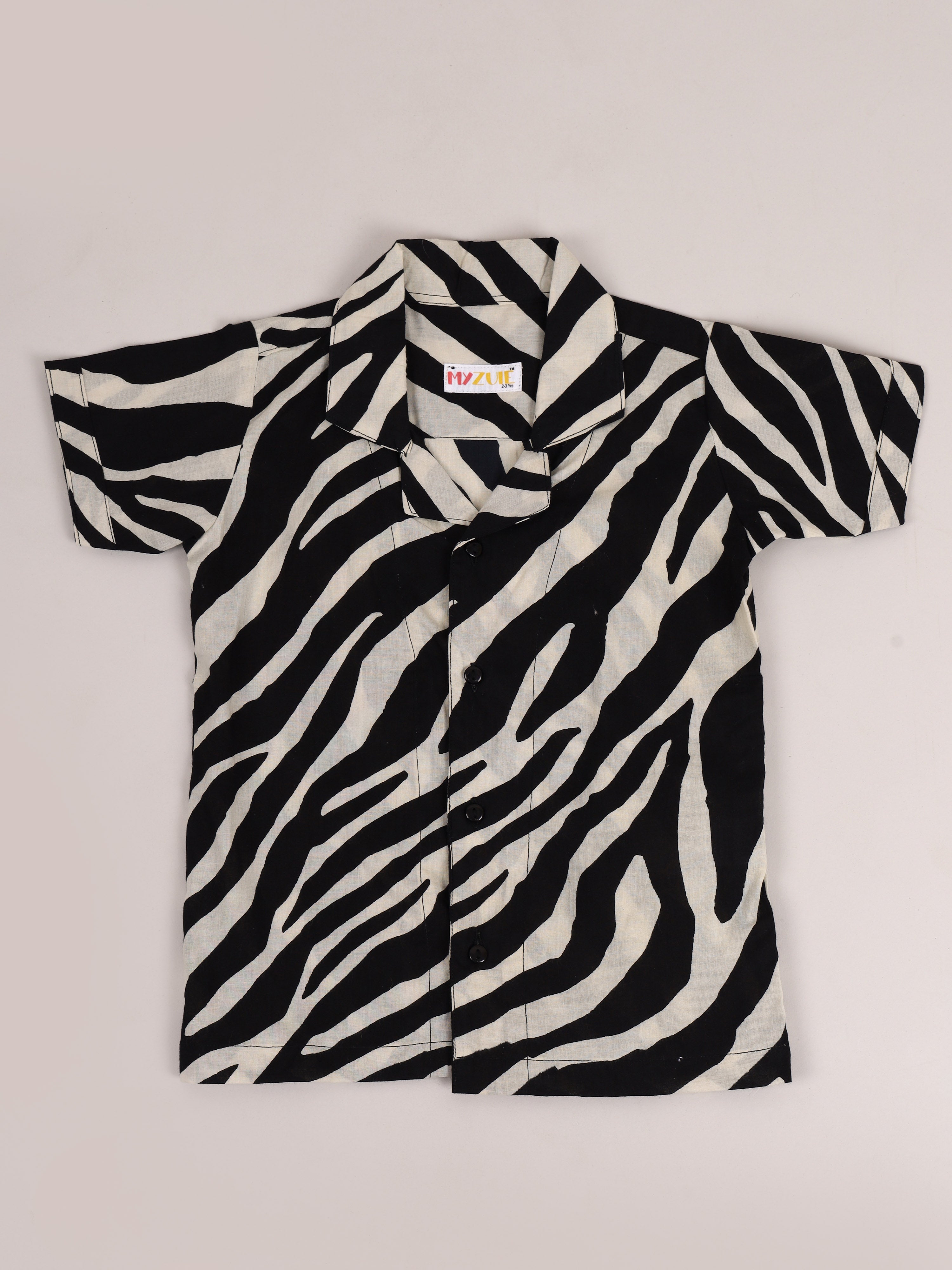 Zebra Stripes Kids Shorts Set