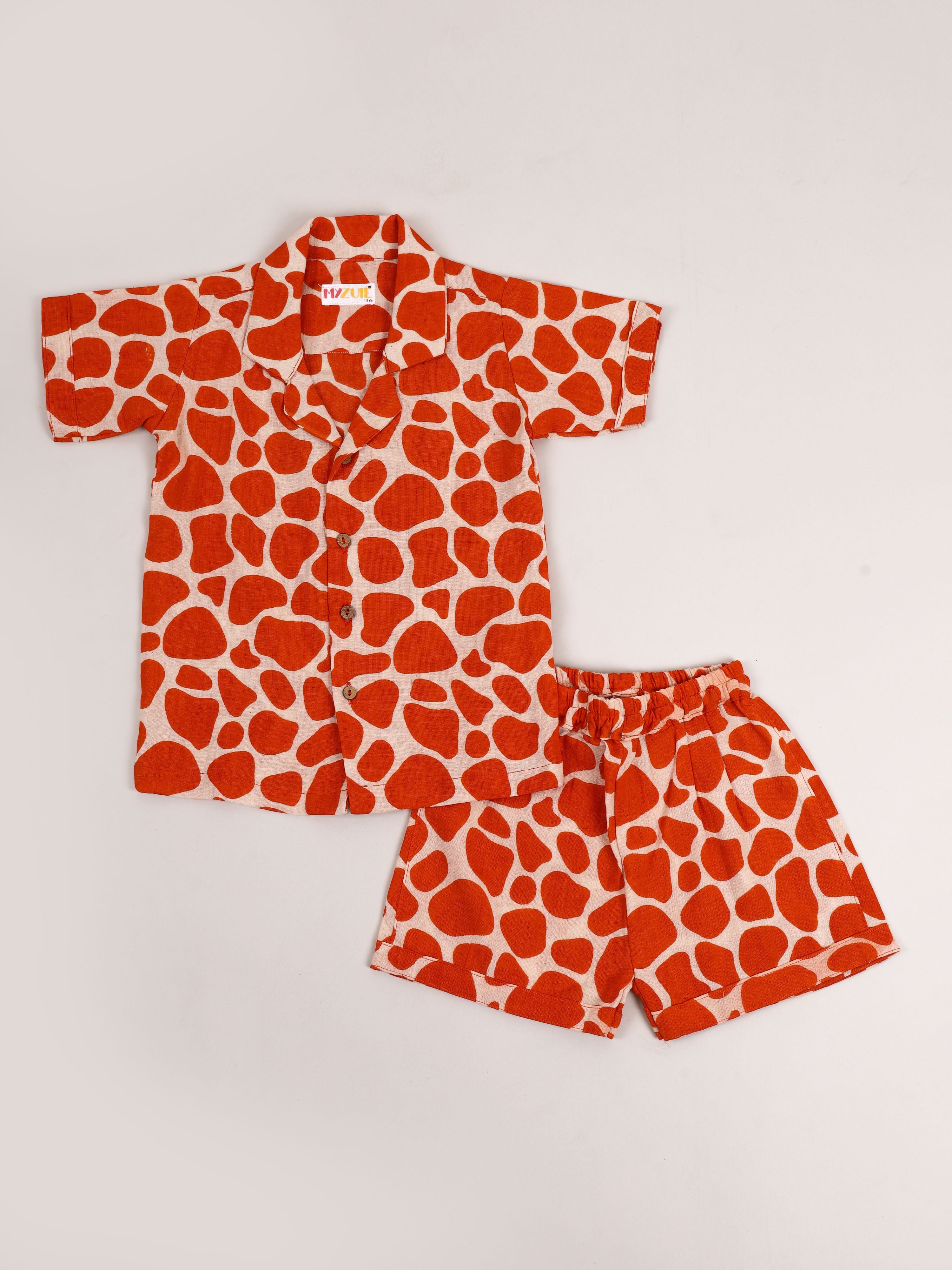 Giraffe Spots Flex Kids Shorts Set