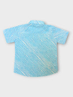 Boys Blue Leheriya Half Sleeves Spread Collar Shirt