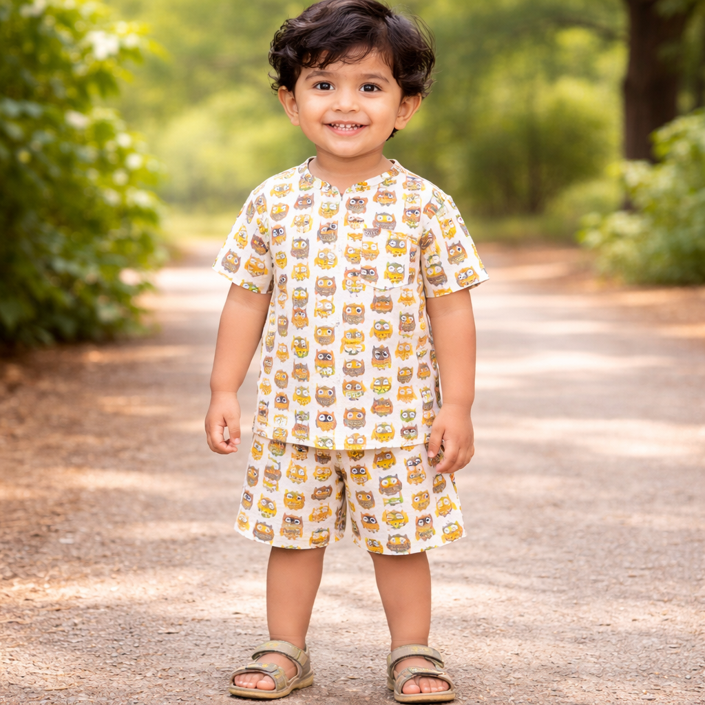 Kids Mustard Owl Play Set