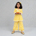 Lemon Yellow  Motif Angrakha Culottes