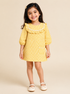 Girls Honey Drop Ruffle A-line Dress
