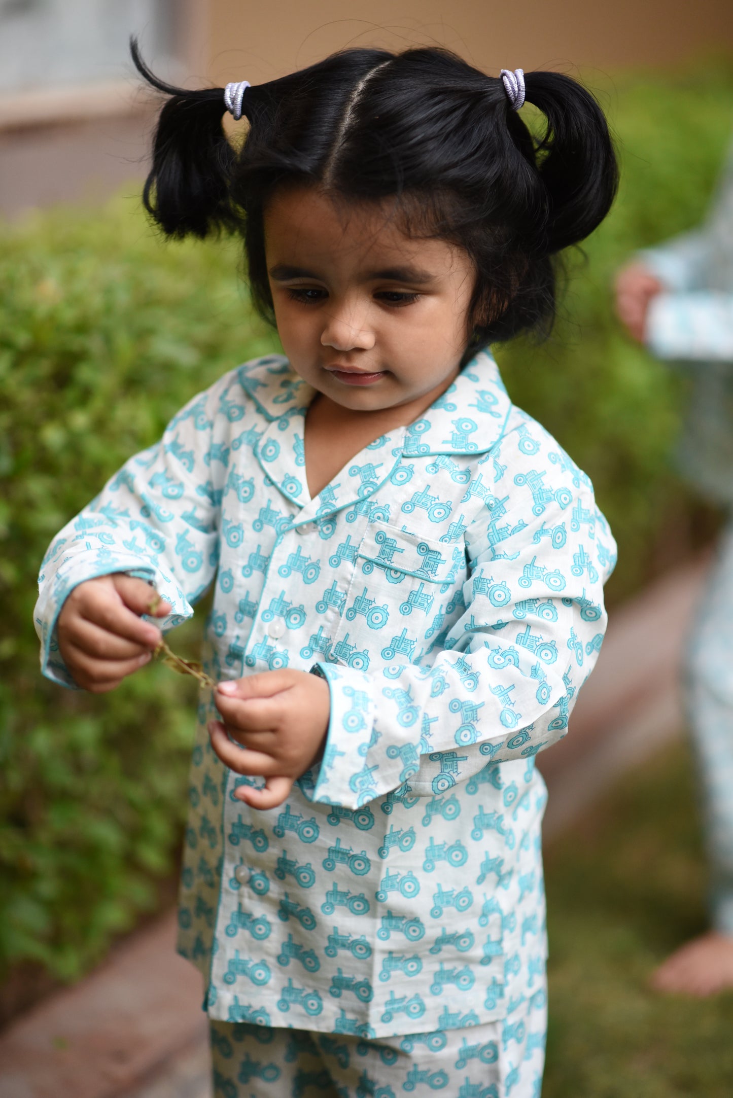 Kids Aqua Tractor Night Suit