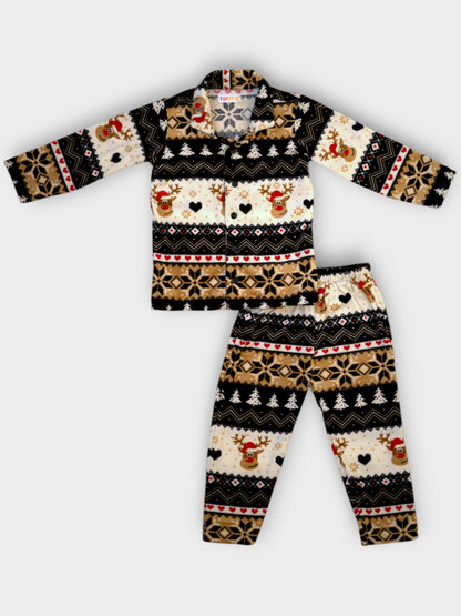 Kids Rudolph Fleece Winter Nightset