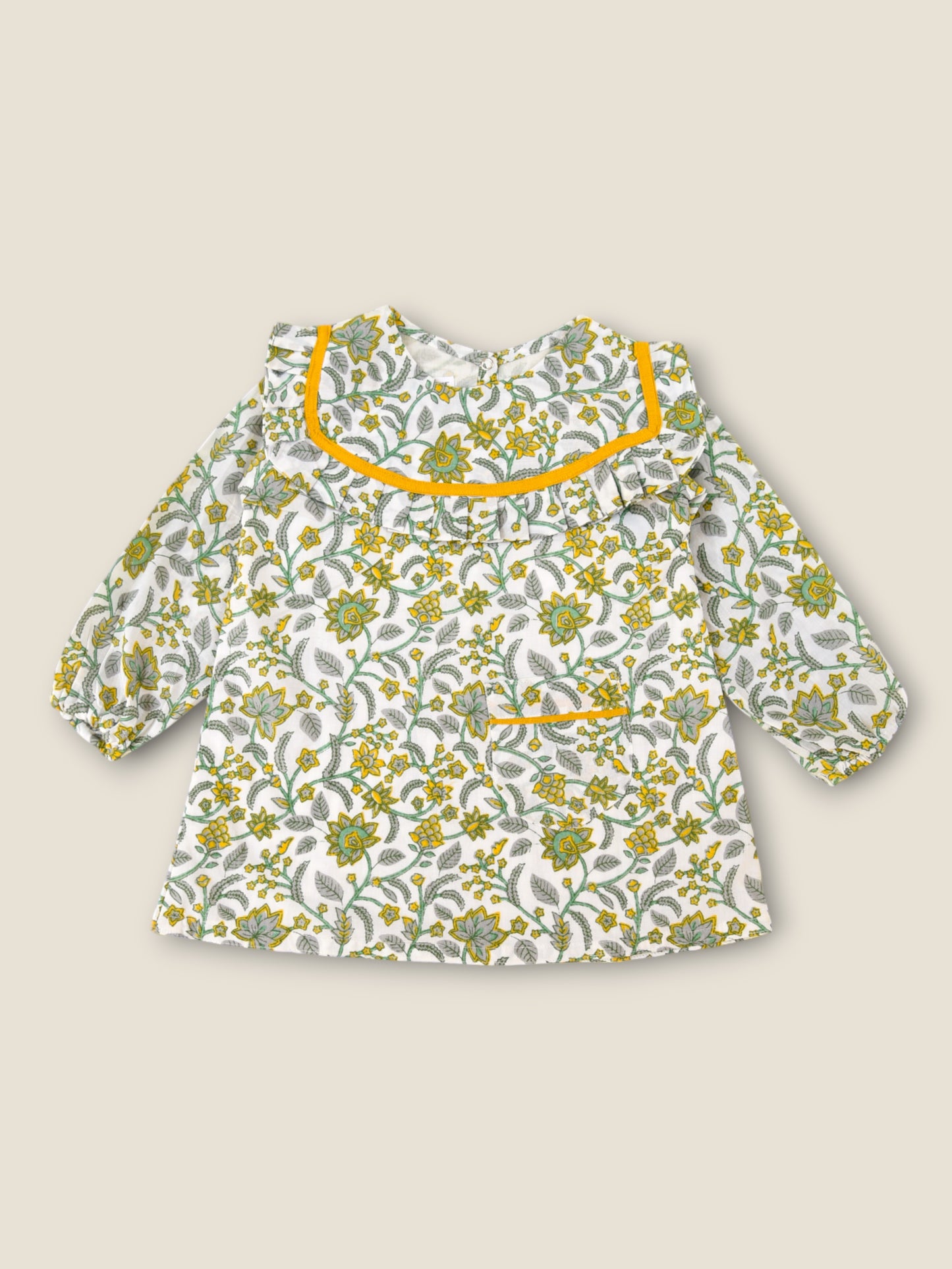 Girls Floral Frill A-Line Dress