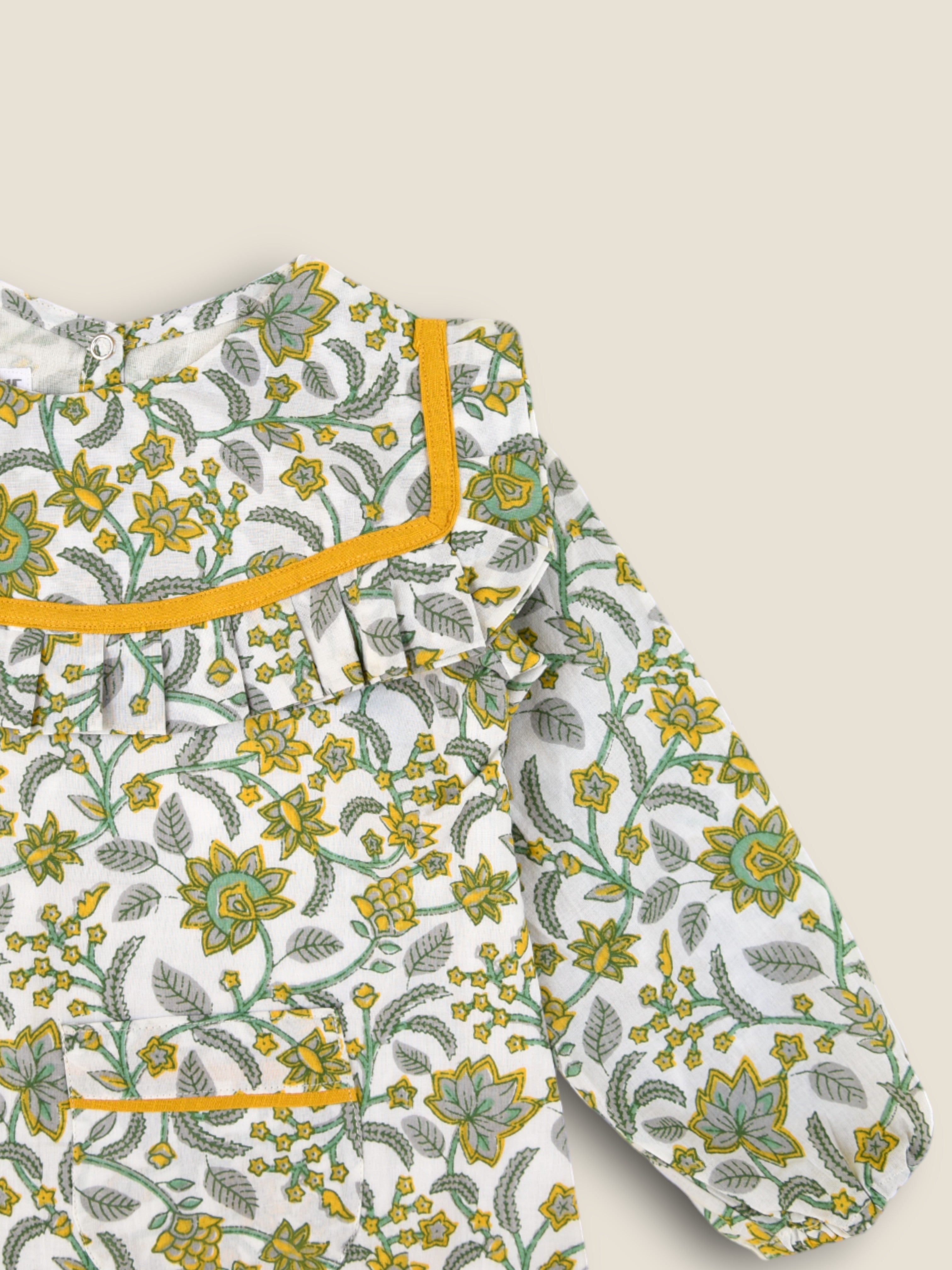 Girls Floral Frill A-Line Dress