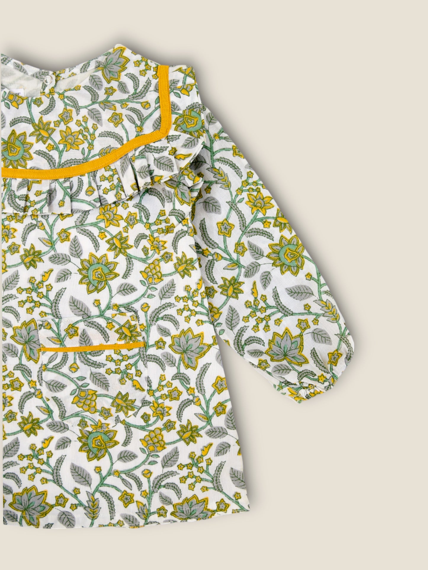 Girls Floral Frill A-Line Dress