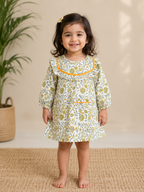 Girls Floral Frill A-Line Dress
