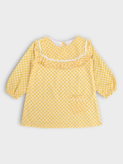 Girls Honey Drop Ruffle A-line Dress