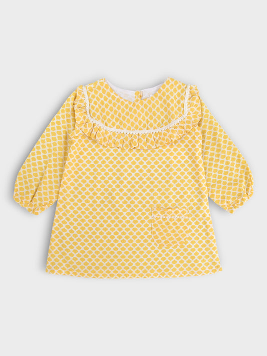 Girls Honey Drop Ruffle A-line Dress