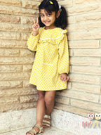 Girls Honey Drop Ruffle A-line Dress