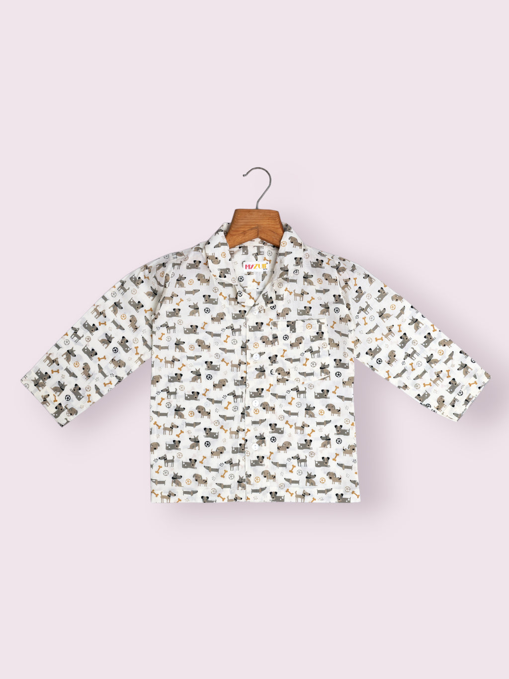 Kids Brown Doggie Night Suit