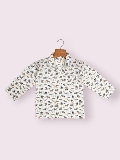 Kids Brown Doggie Night Suit