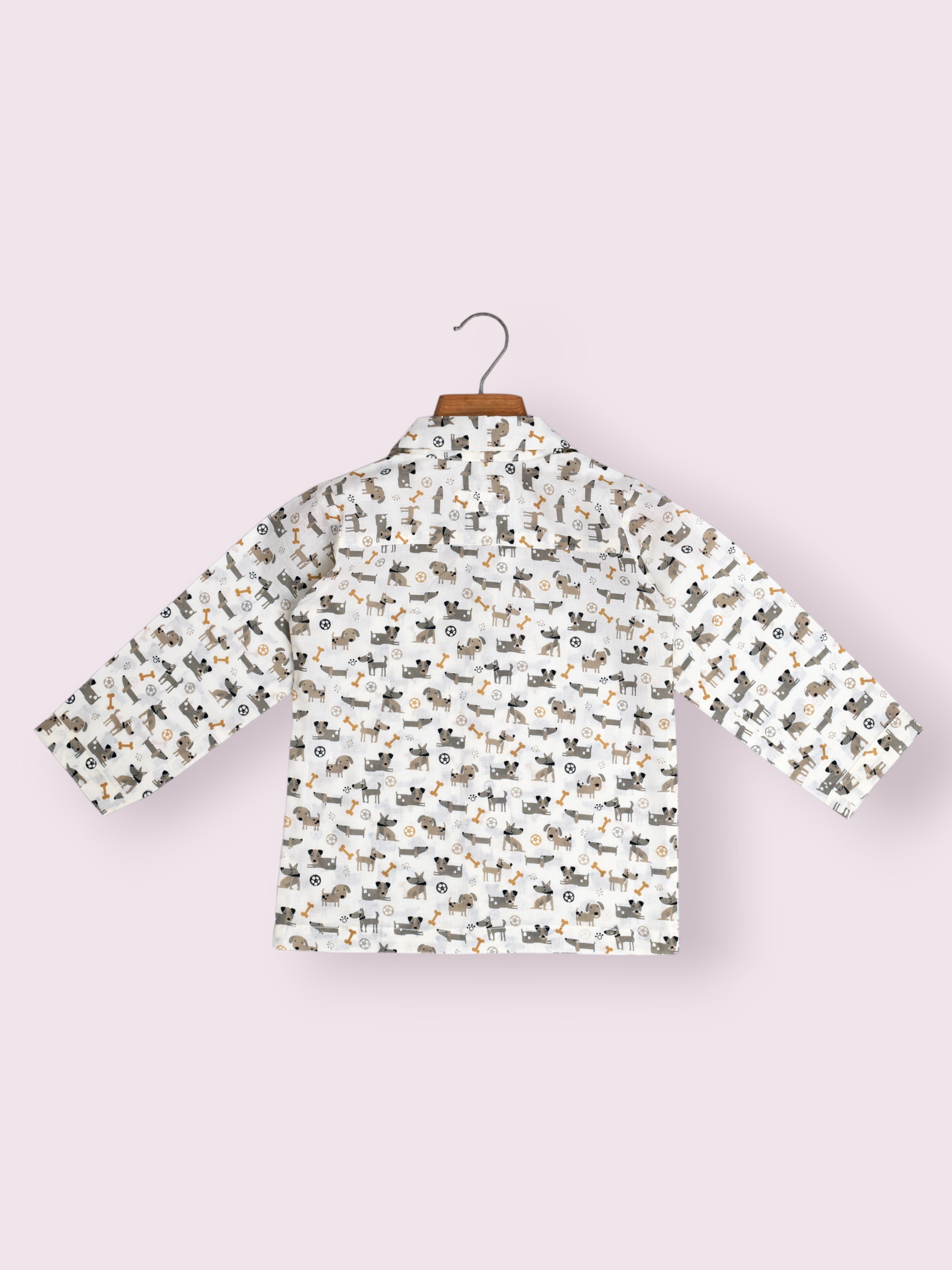 Kids Brown Doggie Night Suit