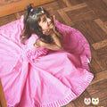 Girls Pink Bandhej Lehenga Set