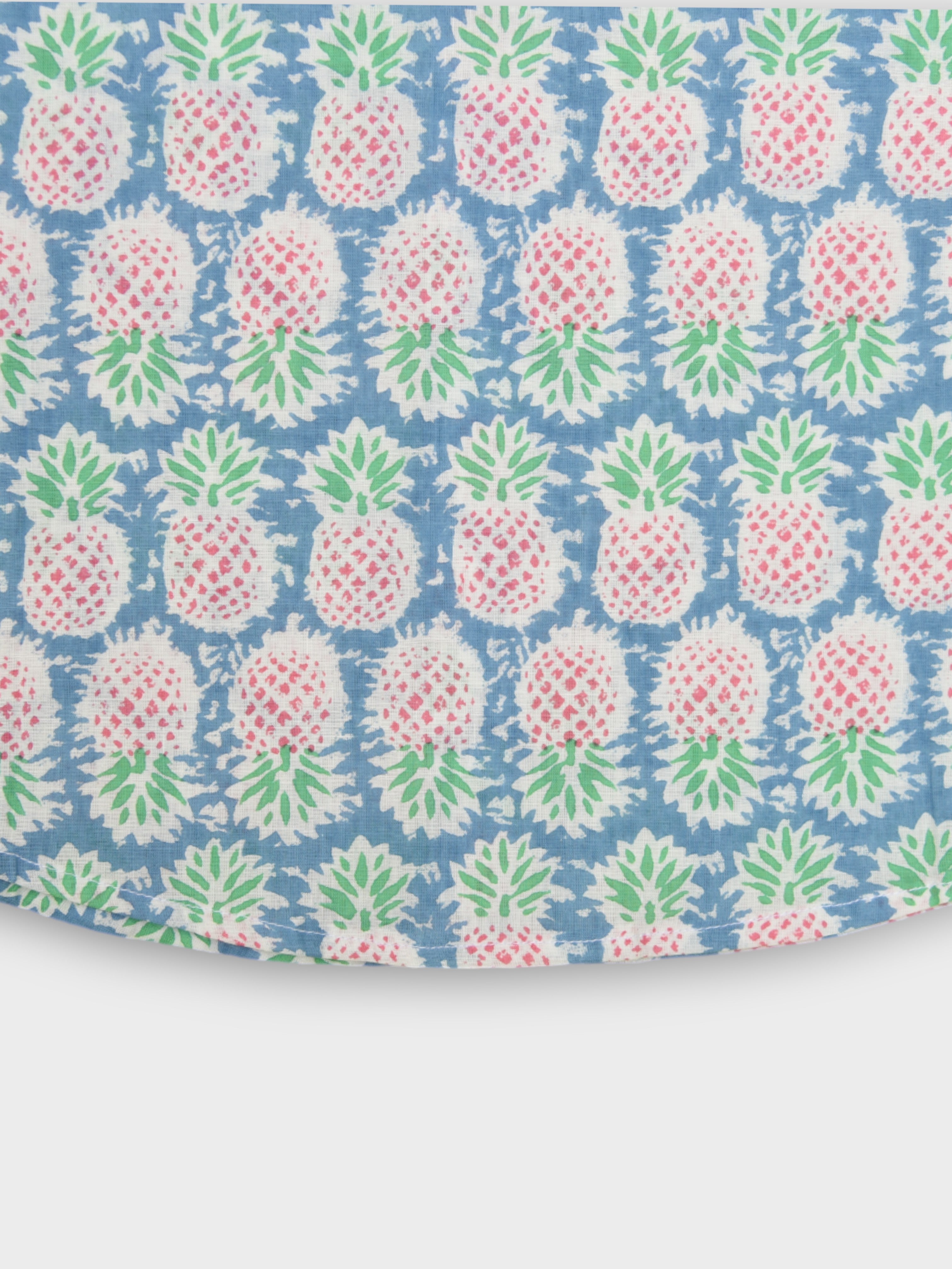 Boys Pineapple Half Sleeves Spread Collar Shirt