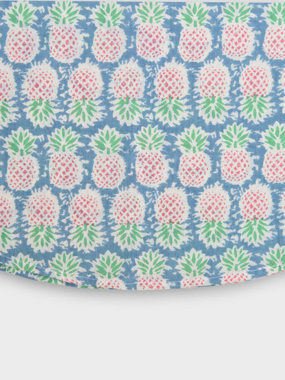 Boys Pineapple Half Sleeves Spread Collar Shirt