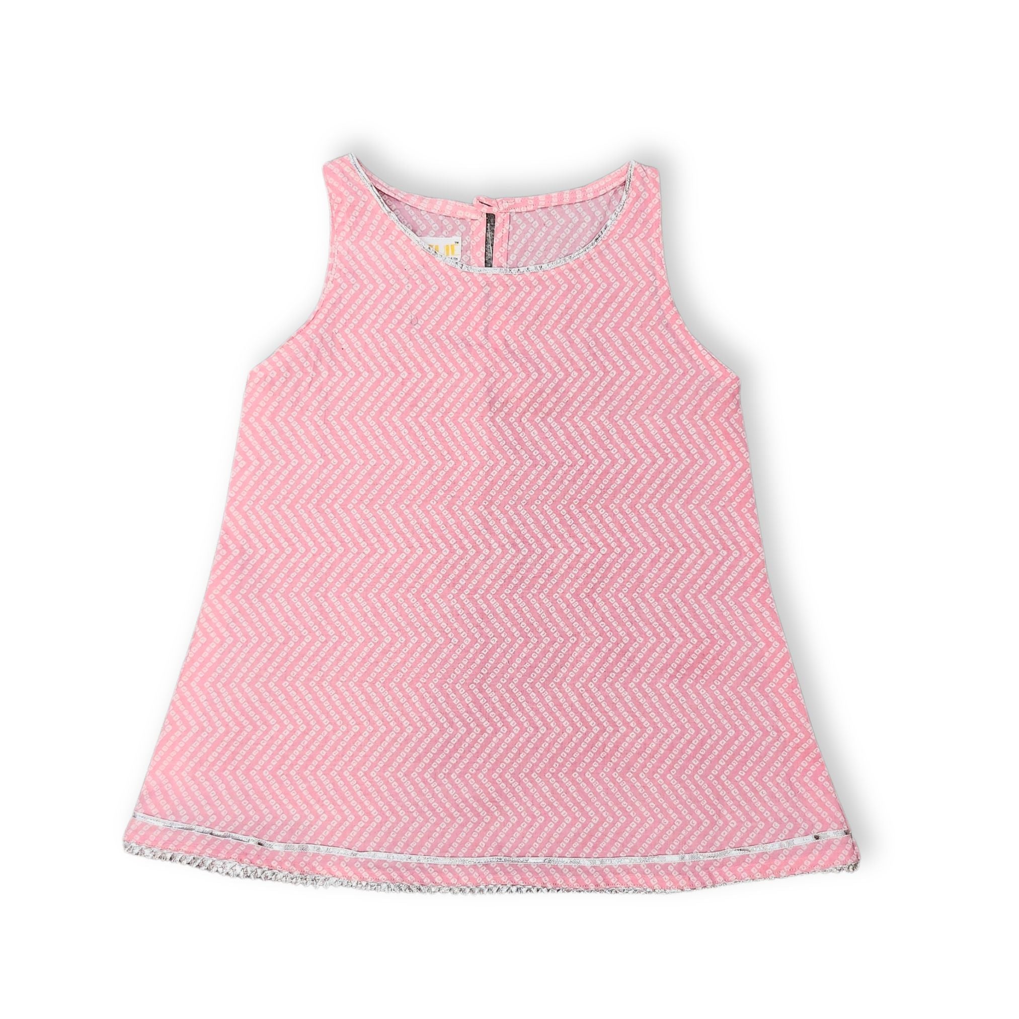 Girls Baby Pink Kurta Dhoti Set