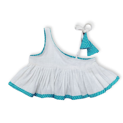 Girls Teal Afghani Pants Set