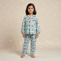 Kids Blue Penguin Flannel Night Suit