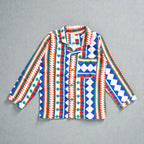 Kids Multicolour Abstract Flannel Night Suit