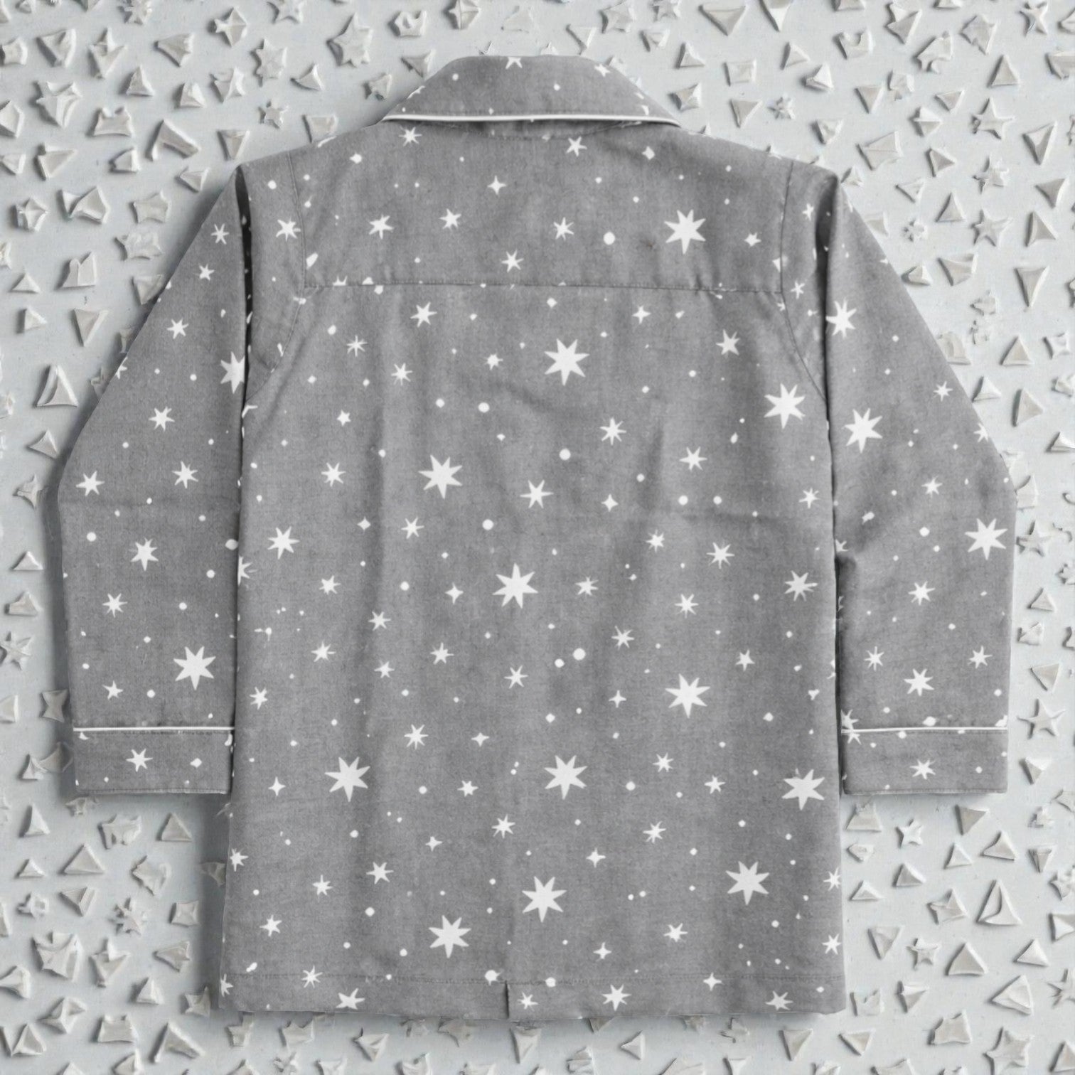 Kids Grey Star Flannel Night suit