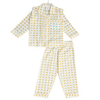 Kids Mustard Tiny Elephant Unisex Night Set