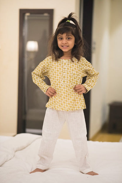 Kids Olive Night Suit