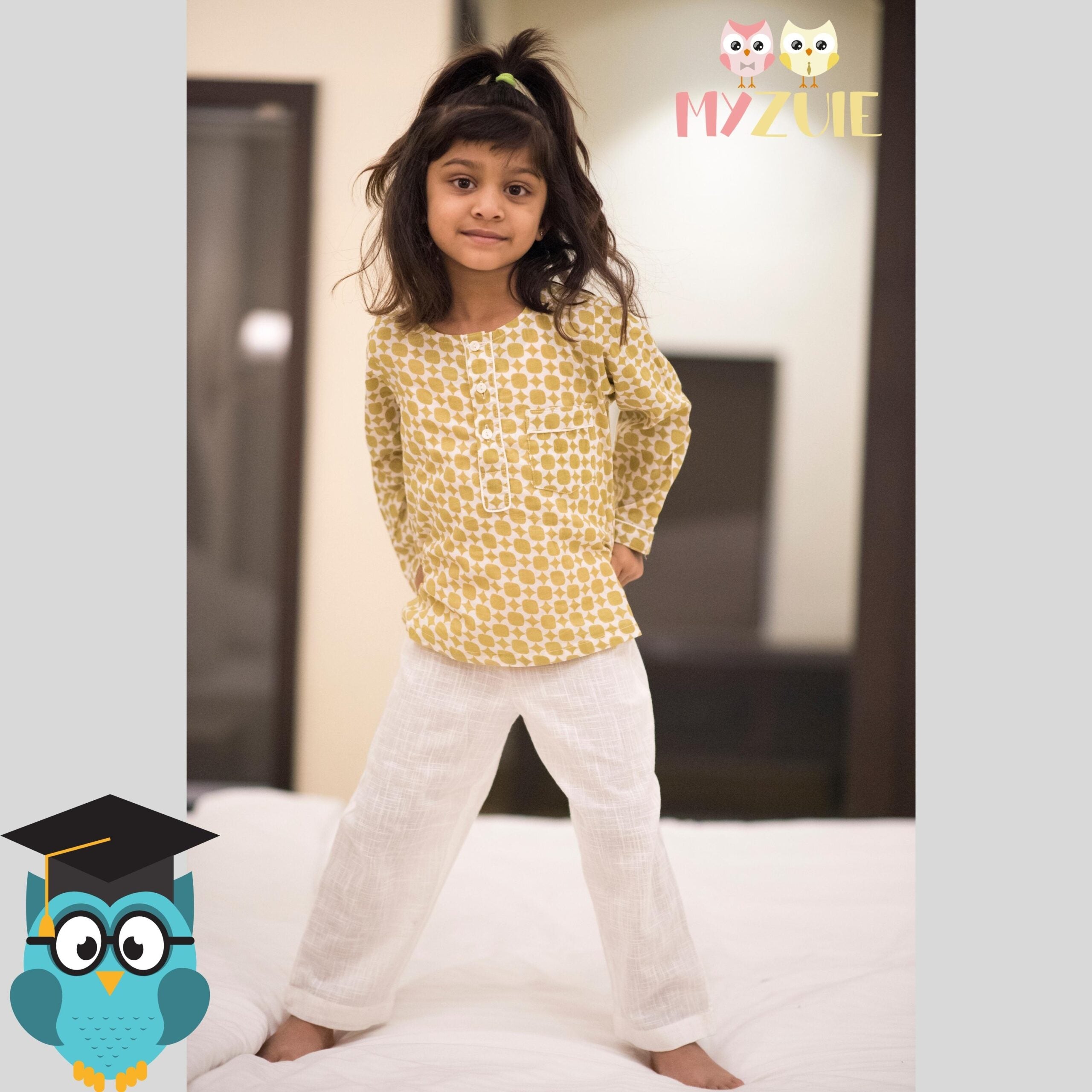 Kids Olive Night Suit