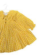 Girls Yellow Creeper Tiered Dress